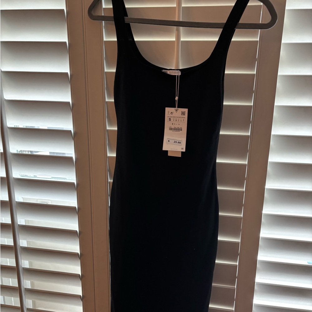 Zara Black Midi Dress